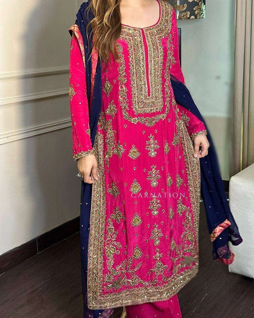 Vardan Ethnic Lc 1268 Chinon Silk Wholesale Pakistani Party Wear Salwar Suit — Wholesale Salwar Suits, MPA wholesale from Surat — view 5